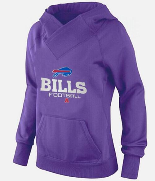 Women's Buffalo Bills Big & Tall Critical Victory Pullover Hoodie Purple
