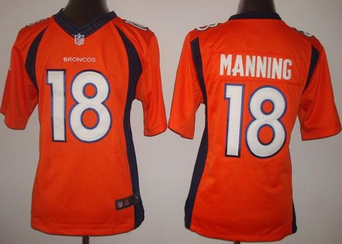  Broncos #18 Peyton Manning Orange Team Color Women's Stitched NFL New Limited Jersey