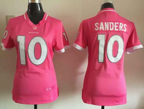 Broncos #10 Emmanuel Sanders Pink Women's Stitched NFL Elite Bubble Gum Jersey