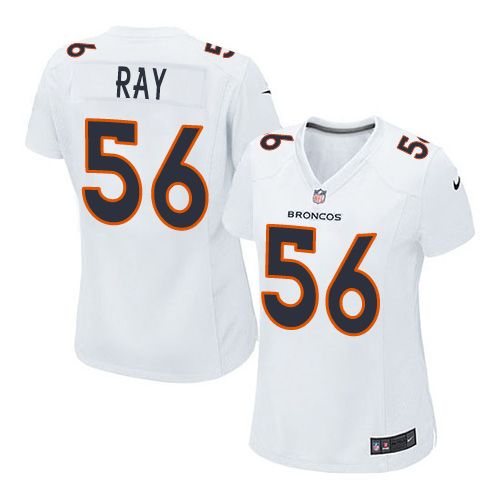  Broncos #56 Shane Ray White Women's Stitched NFL Game Event Jersey