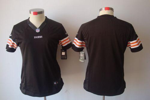  Browns Blank Brown Team Color Women's Stitched NFL Limited Jersey