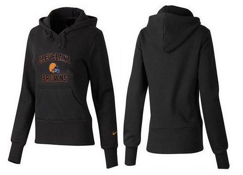 Women's Cleveland Browns Heart & Soul Pullover Hoodie Black