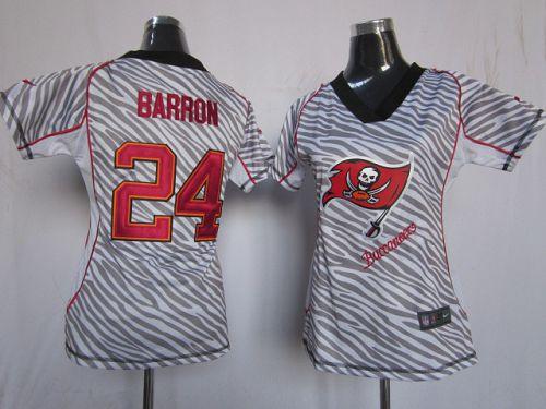  Buccaneers #24 Mark Barron Zebra Women's Stitched NFL Elite Jersey
