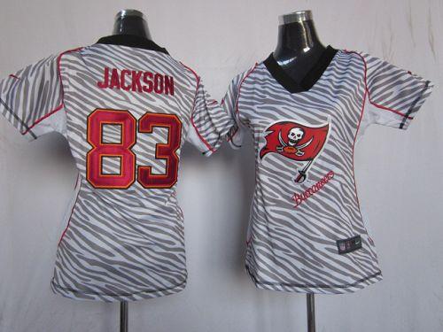  Buccaneers #83 Vincent Jackson Zebra Women's Stitched NFL Elite Jersey