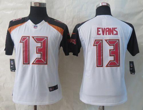  Buccaneers #13 Mike Evans White Women's Stitched NFL New Limited Jersey
