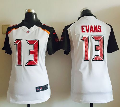  Buccaneers #13 Mike Evans White Women's Stitched NFL New Elite Jersey
