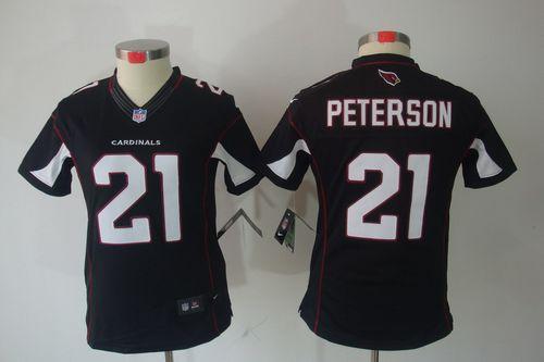  Cardinals #21 Patrick Peterson Black Alternate Women's Stitched NFL Limited Jersey