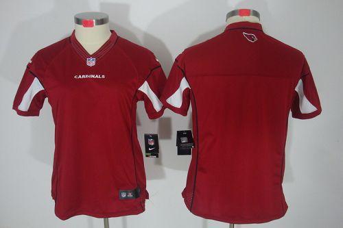  Cardinals Blank Red Team Color Women's Stitched NFL Limited Jersey