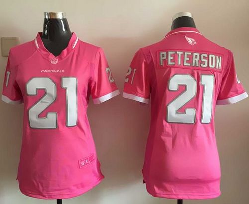  Cardinals #21 Patrick Peterson Pink Women's Stitched NFL Elite Bubble Gum Jersey