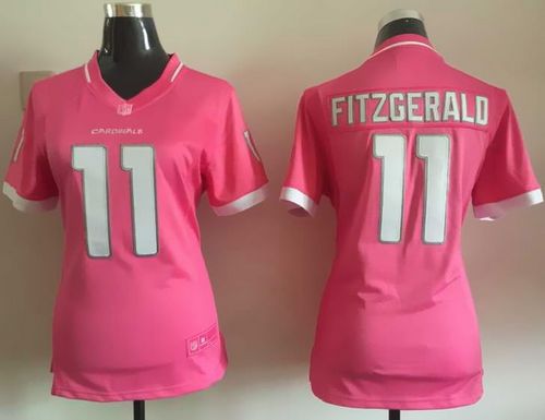 Real Nike Cardinals #11 Larry Fitzgerald Pink Women's Stitched NFL ...