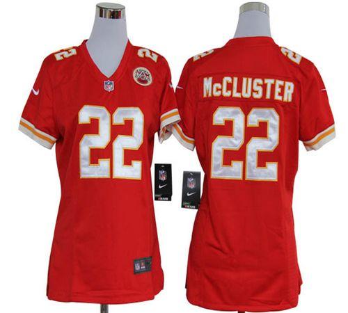  Chiefs #22 Dexter McCluster Red Team Color Women's Stitched NFL Elite Jersey