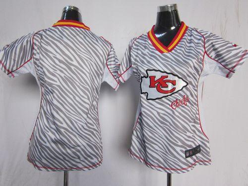 Chiefs Blank Zebra Women's Stitched NFL Elite Jersey