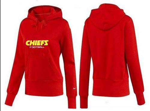 Women's Kansas City Chiefs Logo Pullover Hoodie Red