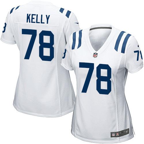  Colts #78 Ryan Kelly White Women's Stitched NFL Elite Jersey