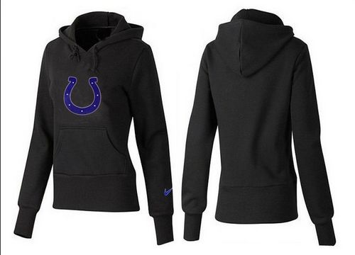 Women's Indianapolis Colts Logo Pullover Hoodie Black