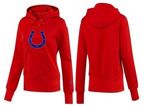 Women's Indianapolis Colts Logo Pullover Hoodie Red