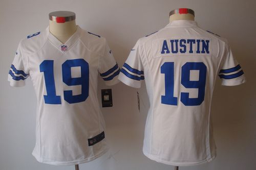  Cowboys #19 Miles Austin White Women's Stitched NFL Limited Jersey