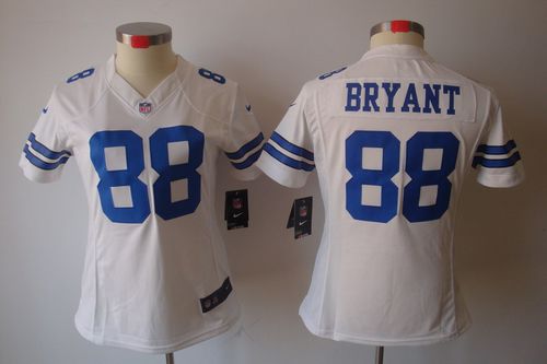  Cowboys #88 Dez Bryant White Women's Stitched NFL Limited Jersey
