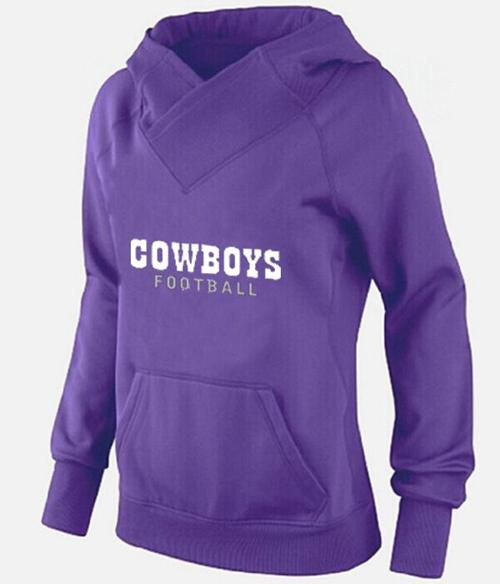 Women's Dallas Cowboys Logo Pullover Hoodie Purple