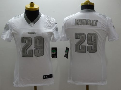  Eagles #29 DeMarco Murray White Women's Stitched NFL Limited Platinum Jersey