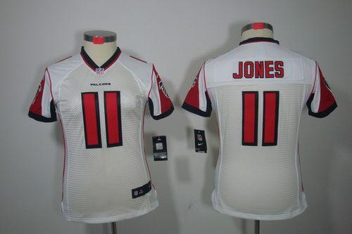  Falcons #11 Julio Jones White Women's Stitched NFL Limited Jersey