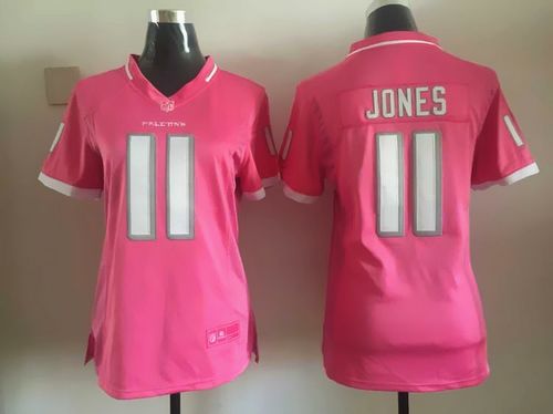  Falcons #11 Julio Jones Pink Women's Stitched NFL Elite Bubble Gum Jersey