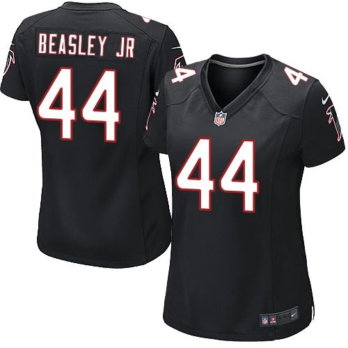  Falcons #44 Vic Beasley Jr Black Alternate Women's Stitched NFL Elite Jersey