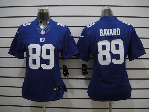 Giants #89 Mark Bavaro Royal Blue Team Color Women's Stitched NFL Limited Jersey