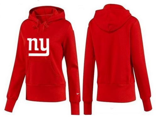 Women's New York Giants Logo Pullover Hoodie Red