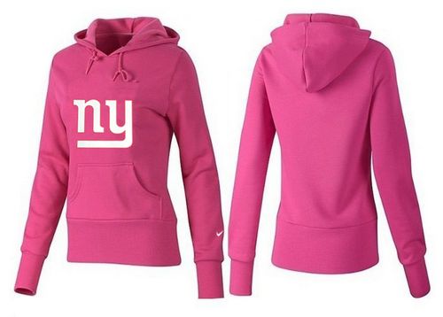 Women's New York Giants Logo Pullover Hoodie Pink