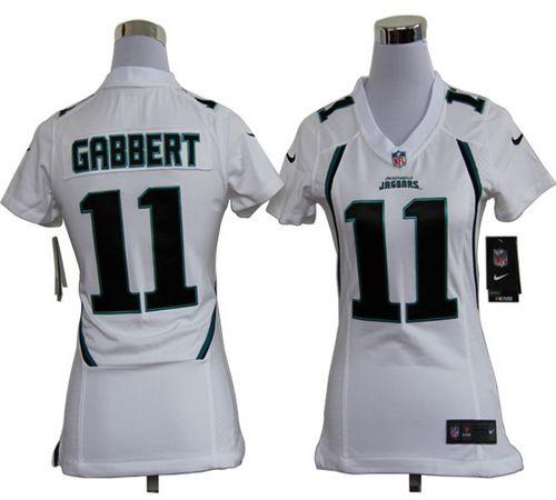  Jaguars #11 Blaine Gabbert White Women's Stitched NFL Elite Jersey