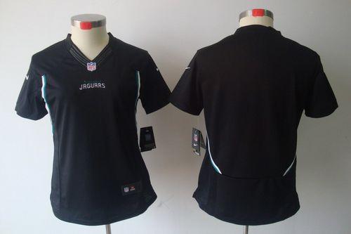  Jaguars Blank Black Alternate Women's Stitched NFL Limited Jersey