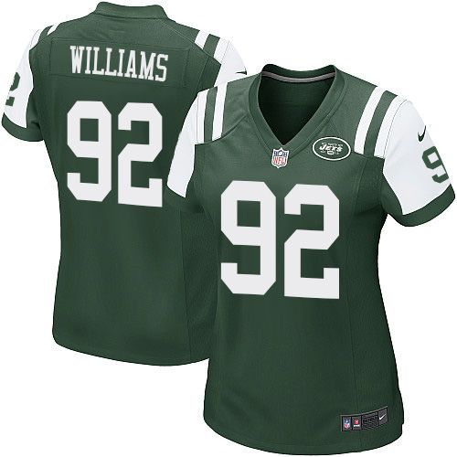  Jets #92 Leonard Williams Green Team Color Women's Stitched NFL Elite Jersey
