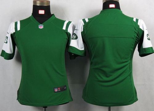  Jets Blank Green Team Color Women's NFL Game Jersey