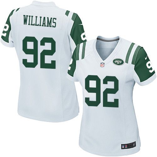  Jets #92 Leonard Williams White Women's Stitched NFL Elite Jersey