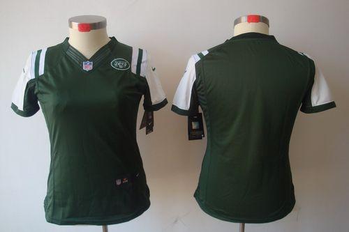  Jets Blank Green Team Color Women's Stitched NFL Limited Jersey