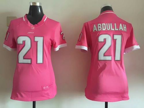  Lions #21 Ameer Abdullah Pink Women's Stitched NFL Elite Bubble Gum Jersey