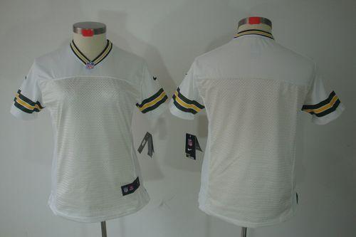  Packers Blank White Women's Stitched NFL Limited Jersey