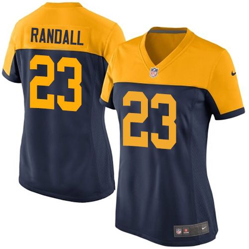  Packers #23 Damarious Randall Navy Blue Alternate Women's Stitched NFL New Elite Jersey