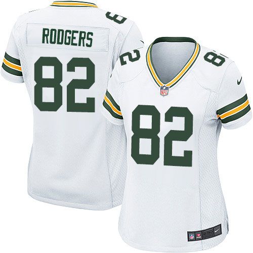  Packers #82 Richard Rodgers White Women's Stitched NFL Elite Jersey