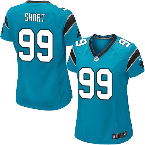 Panthers #99 Kawann Short Blue Alternate Women's Stitched NFL Elite Jersey