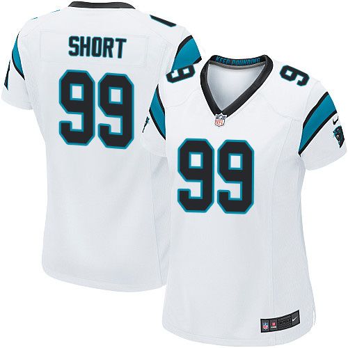  Panthers #99 Kawann Short White Women's Stitched NFL Elite Jersey