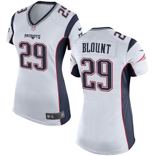  Patriots #29 LeGarrette Blount White Women's Stitched NFL New Elite Jersey