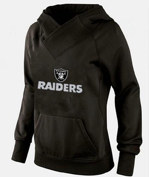Women's Oakland Raiders Authentic Pullover Hoodie Black