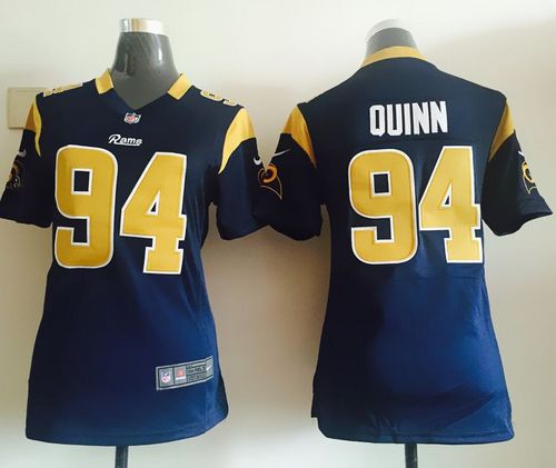  Rams #94 Robert Quinn Navy Blue Team Color Women's Stitched NFL Elite Jersey