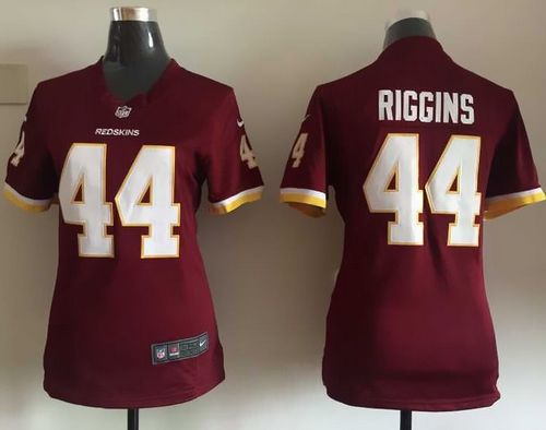  Redskins #44 John Riggins Burgundy Red Team Color Women's Stitched NFL Elite Jersey