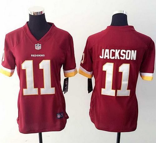  Redskins #11 DeSean Jackson Burgundy Red Team Color Women's Stitched NFL Elite Jersey