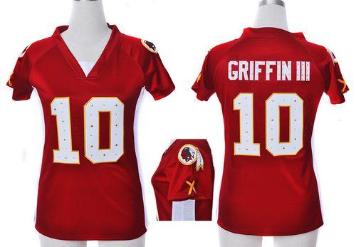  Redskins #10 Robert Griffin III Burgundy Red Team Color Draft Him Name & Number Top Women's Stitched NFL Elite Jersey