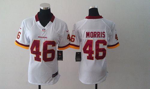  Redskins #46 Alfred Morris White Women's Stitched NFL Elite Jersey