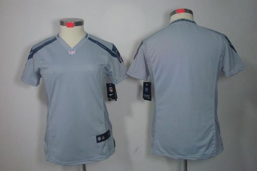  Seahawks Blank Grey Alternate Women's Stitched NFL Limited Jersey